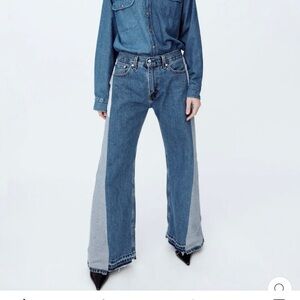 E.L.V. Denim Maya jeans in mid blue size 25